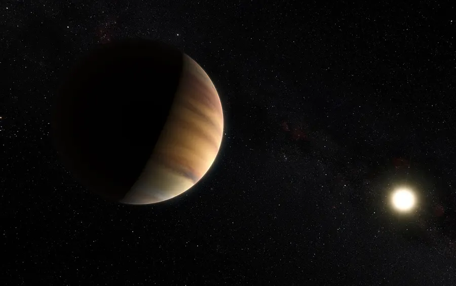 An artist's impression of 51 Pegasi b, made for the European Southern Observatory.