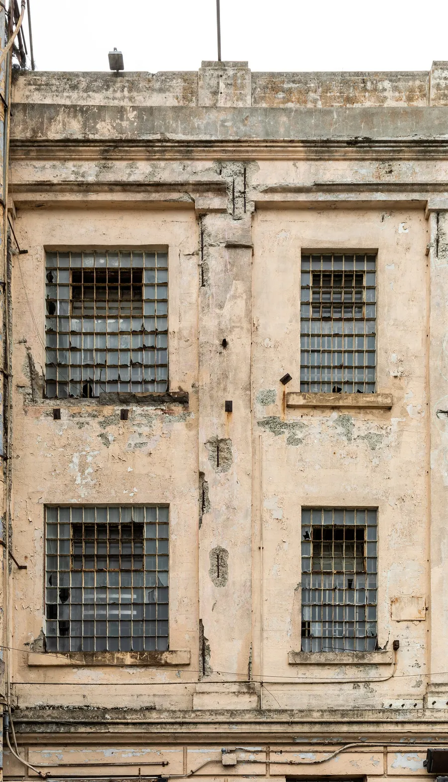 The main prison building on Alcatraz Island, 2022.