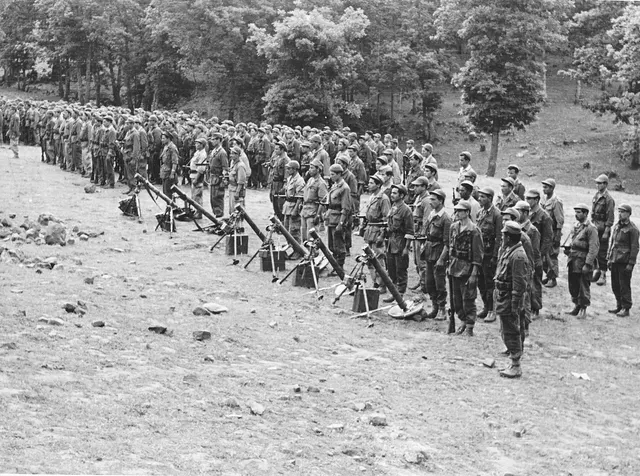 Soldiers of Algeria's National Liberation Army during the war of independence