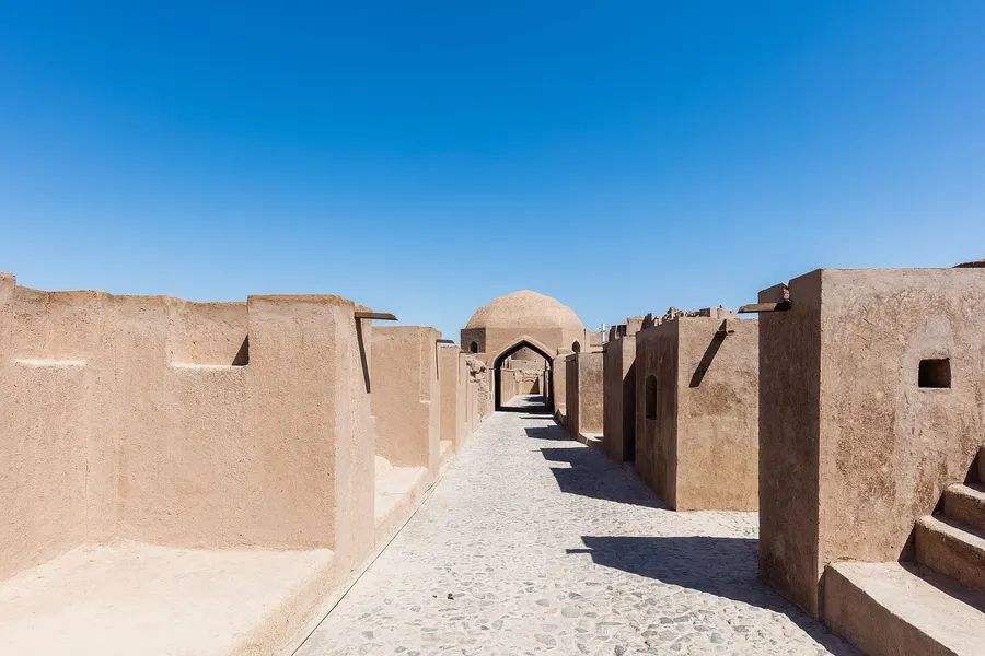 A street inside the citadel of Bam in 2016, after restoration.