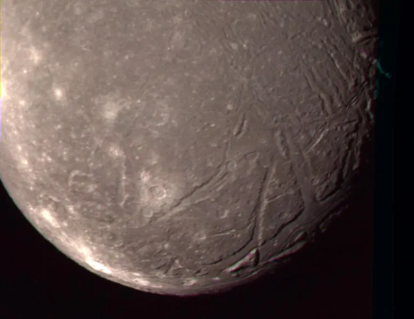 Ariel, photographed by Voyager 2 in 1986.