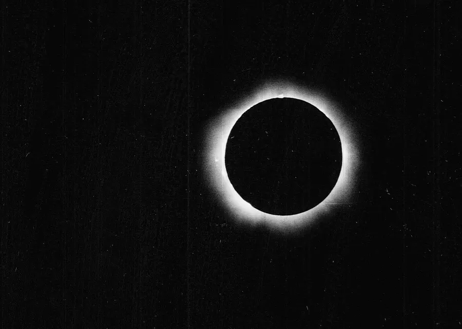 The total eclipse of 11 August 1999 photographed from Salzburg in Austria