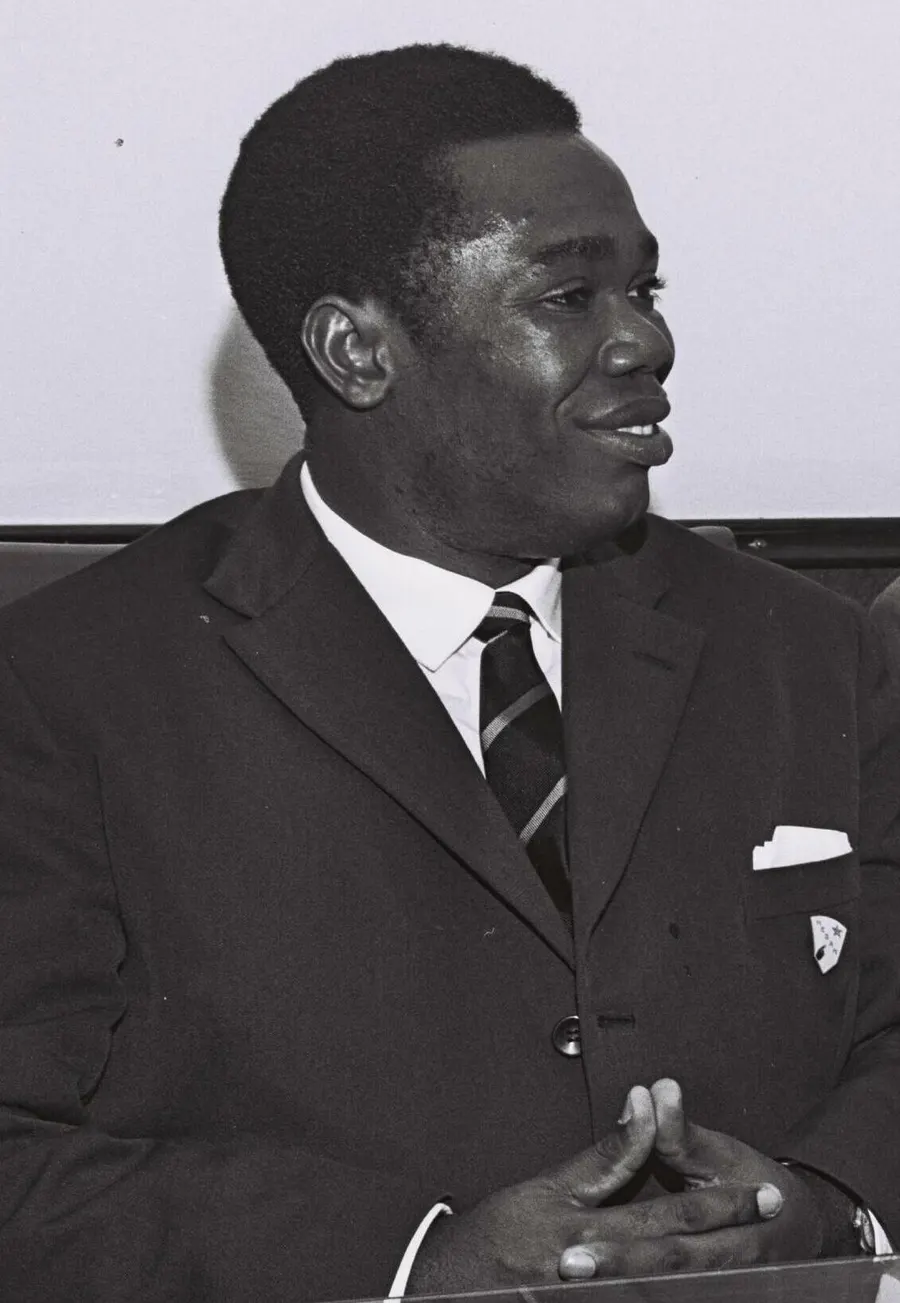 David Dacko, the first president of the Central African Republic, photographed in 1962