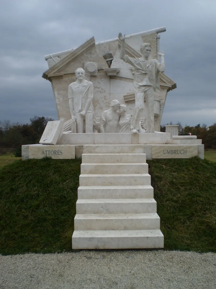 Miklós Melocco's memorial to the Pan-European Picnic near Sopron, Hungary