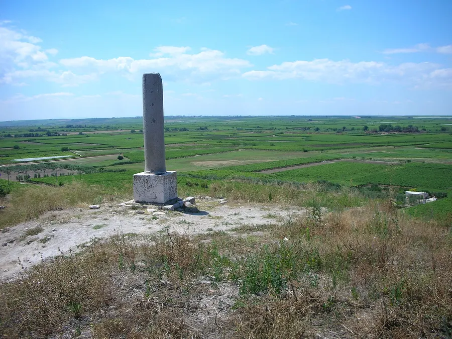 The monument on the battlefield of Cannae, in Apulia in southern Italy