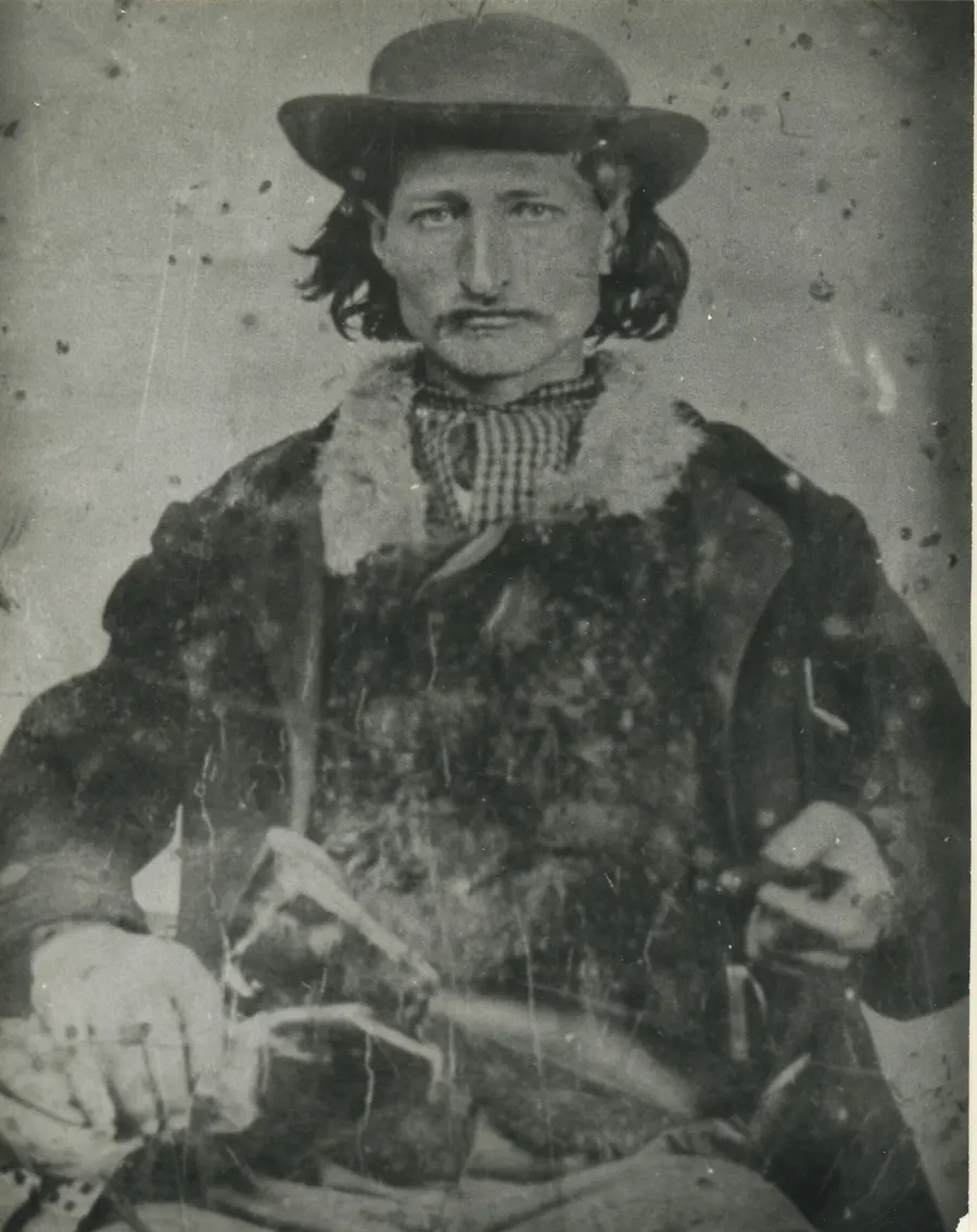 James Butler 'Wild Bill' Hickok, scout, lawman and gunfighter, in an early photograph