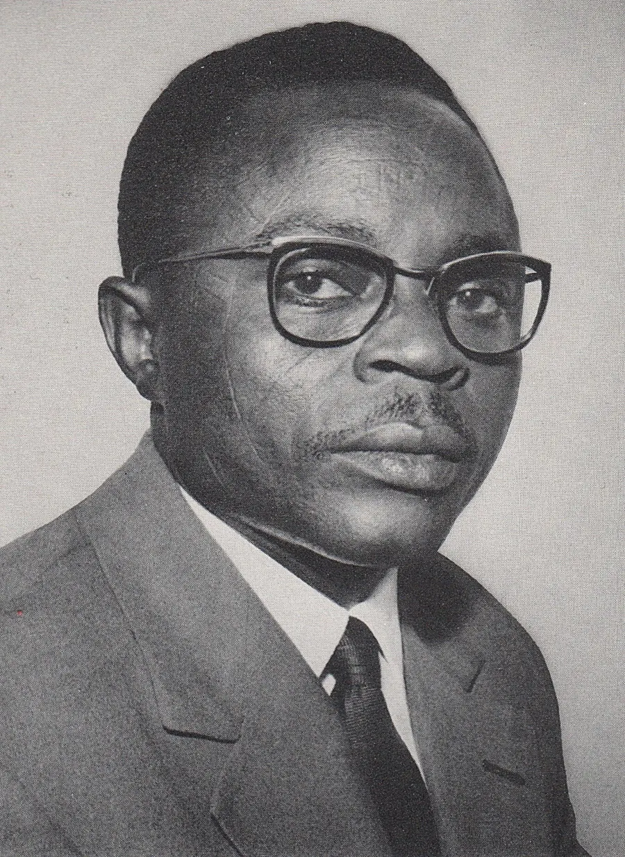 Maurice Yaméogo, the first president of Upper Volta, photographed in 1960