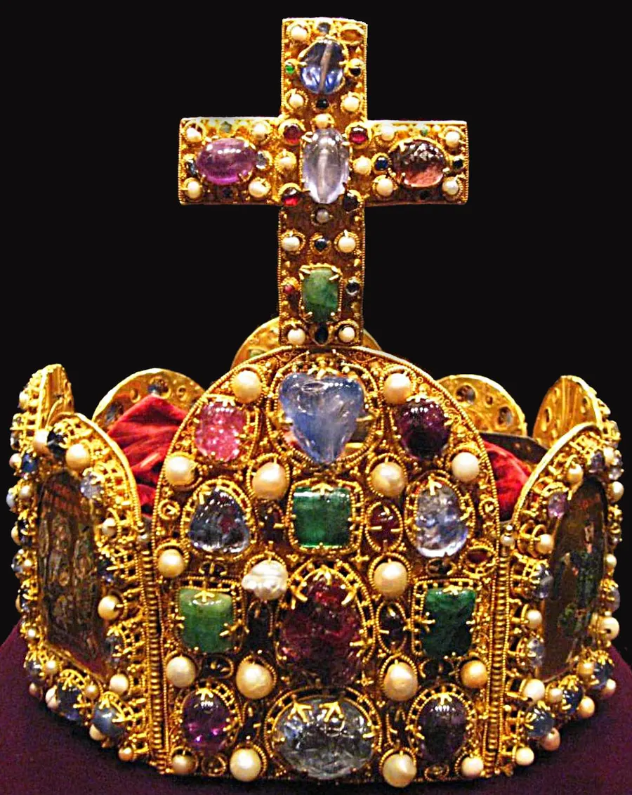 The Imperial Crown of the Holy Roman Empire, made in the 10th or 11th century and now in the Imperial Treasury in Vienna