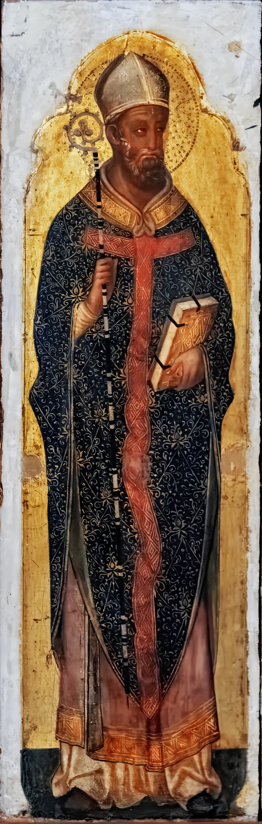 Saint Basil, painted by Jacobello di Bonomo in the 14th century; Museo Correr, Venice.
