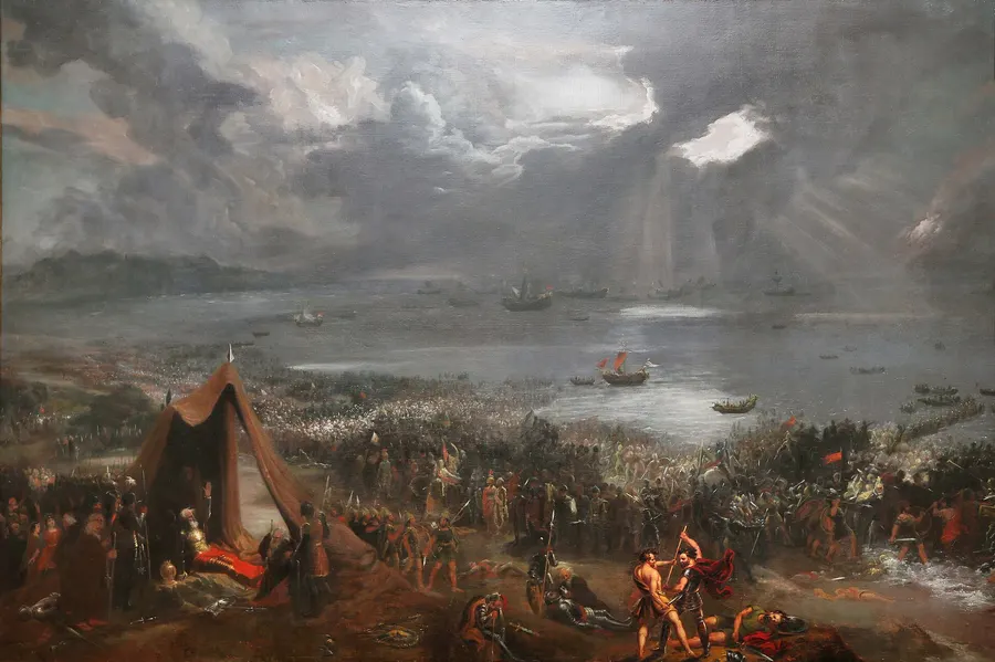 The Battle of Clontarf, painted by Hugh Frazer in 1826, more than eight centuries after the battle.