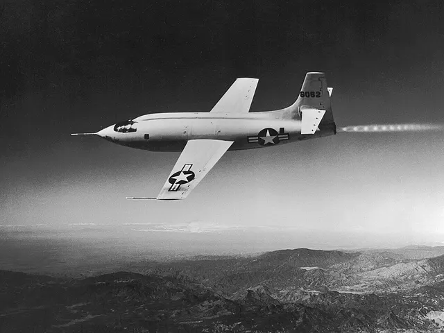 The Bell X-1 'Glamorous Glennis', the first aircraft to fly faster than sound.