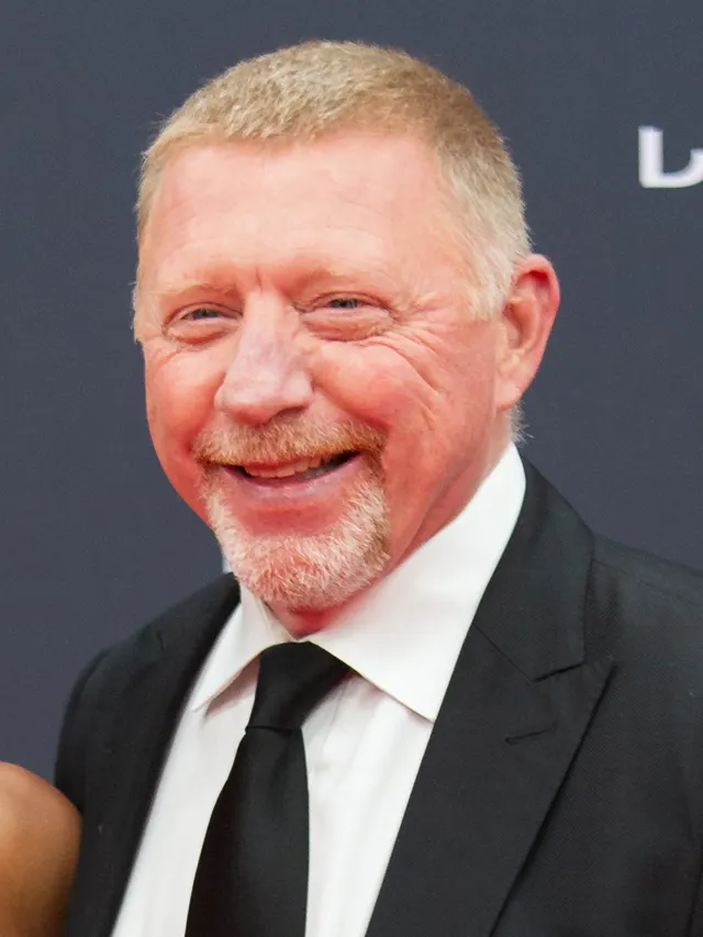 Boris Becker in later life; in 1985 he became Wimbledon's youngest men's singles champion