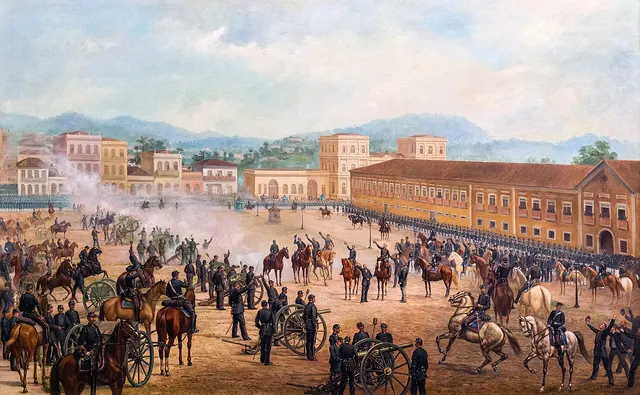 The Proclamation of the Republic, painted by Benedito Calixto in 1893.