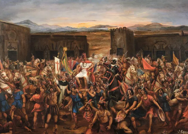 The Capture of Atahualpa, painted by Juan Lepiani in the 1920s.