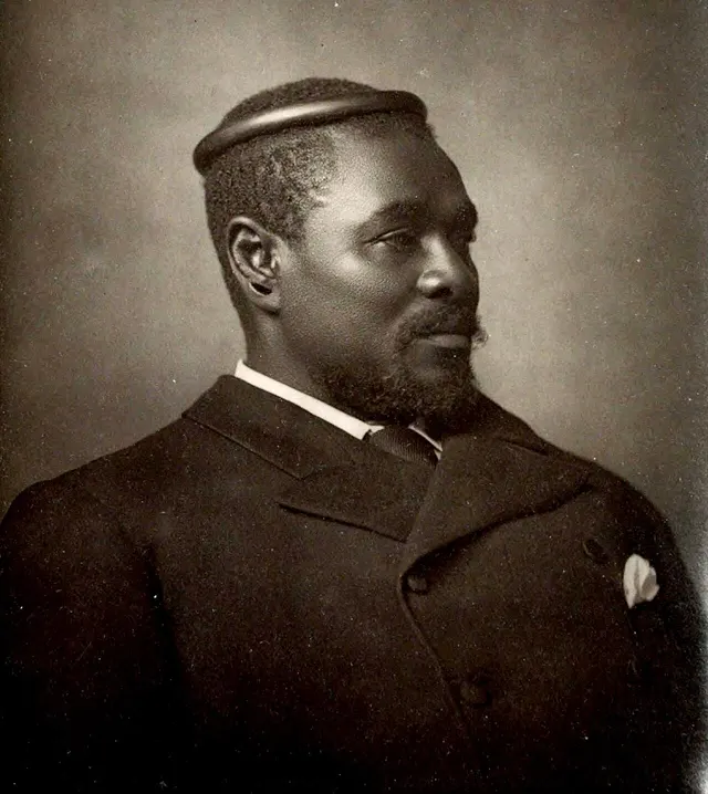 Cetshwayo kaMpande, king of the Zulu, photographed by Alexander Bassano in London; published 1885.