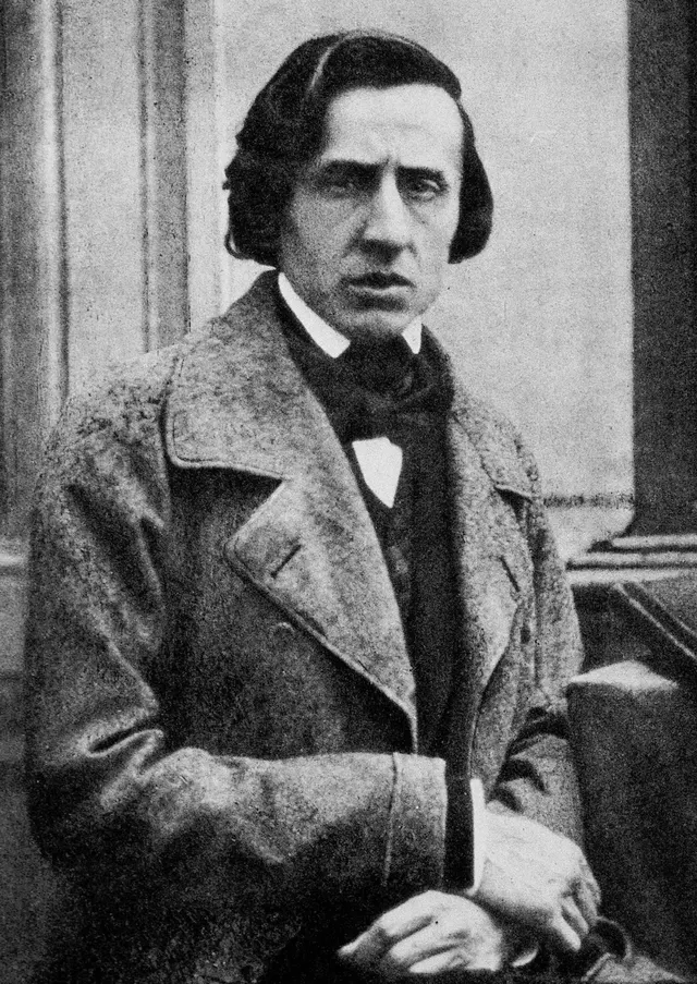 Frédéric Chopin, photographed in the last years of his life.
