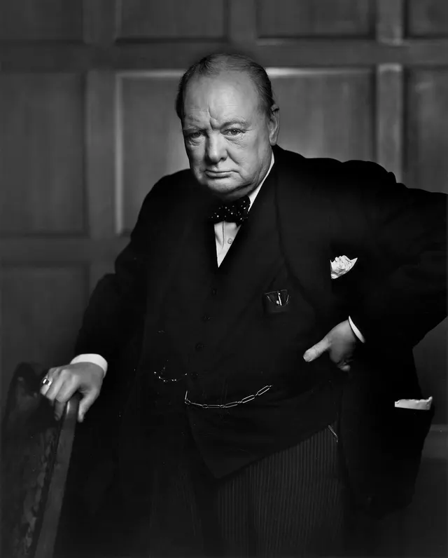 Winston Churchill, photographed by Yousuf Karsh.
