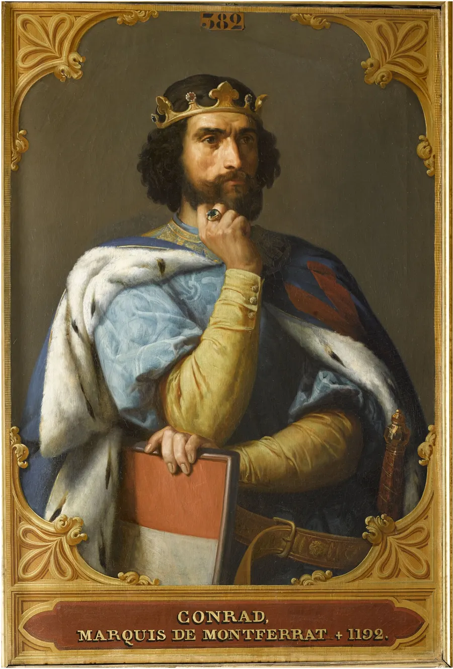 Conrad of Montferrat as imagined by François-Édouard Picot in the 19th century, for the Salles des Croisades at Versailles.