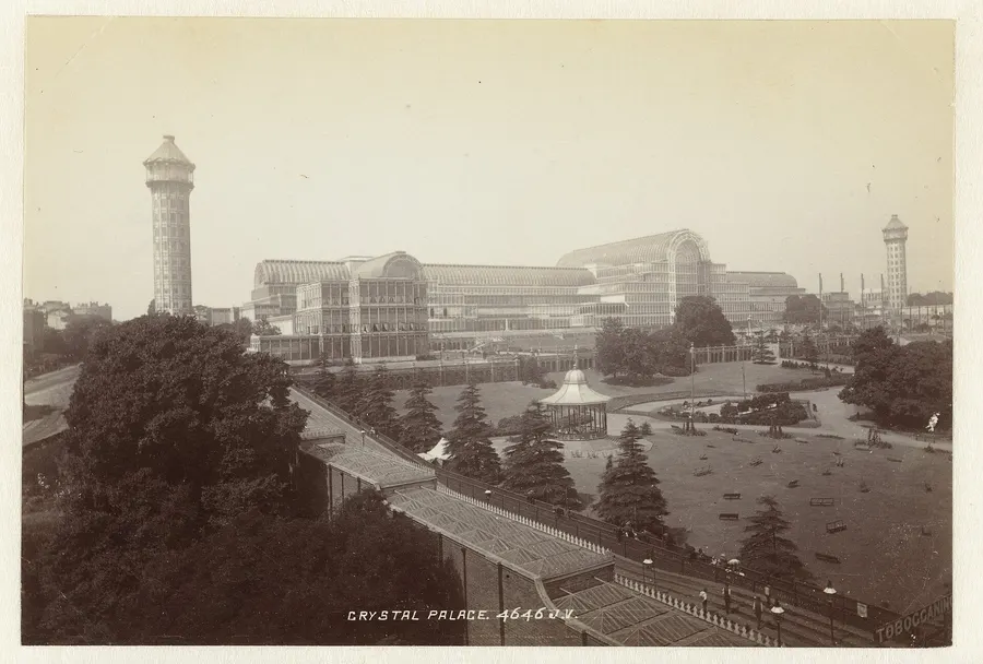The Crystal Palace at Sydenham, photographed by James Valentine between 1870 and 1900.