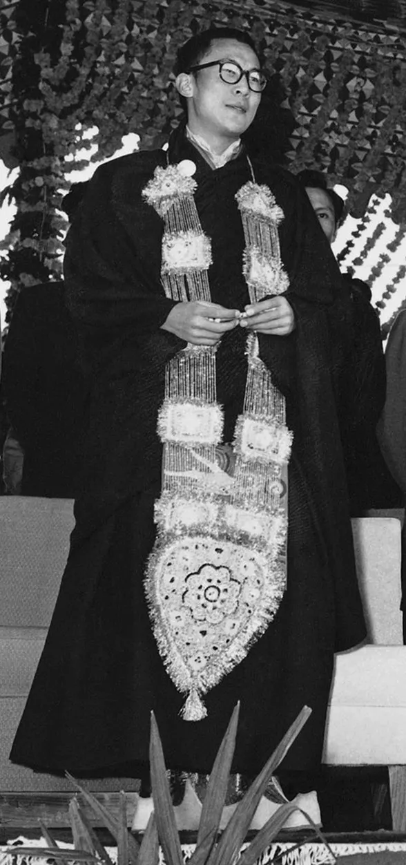 The 14th Dalai Lama on a visit to Delhi in 1956.