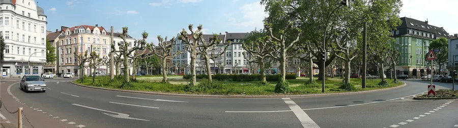 Borsigplatz in Dortmund's Nordstadt, the square near where the club was founded.