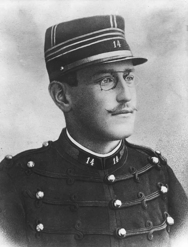 Captain Alfred Dreyfus, arrested in Paris in October 1894.