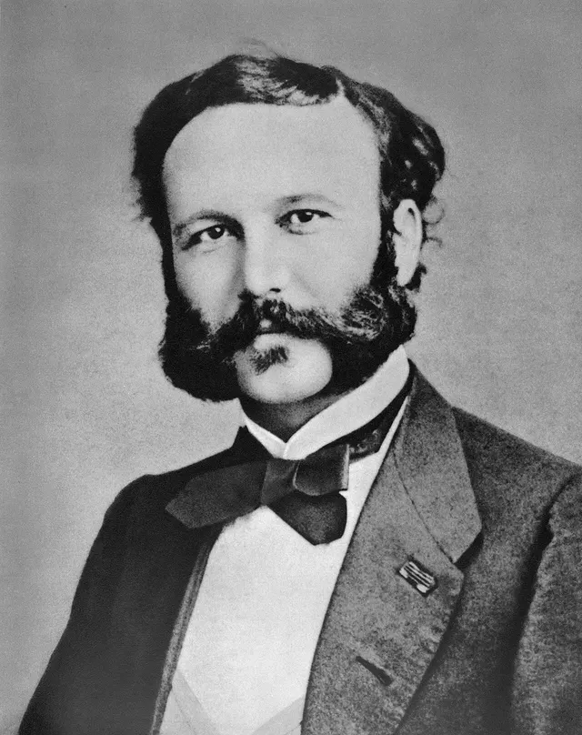Henry Dunant, whose account of Solferino led to the conference.