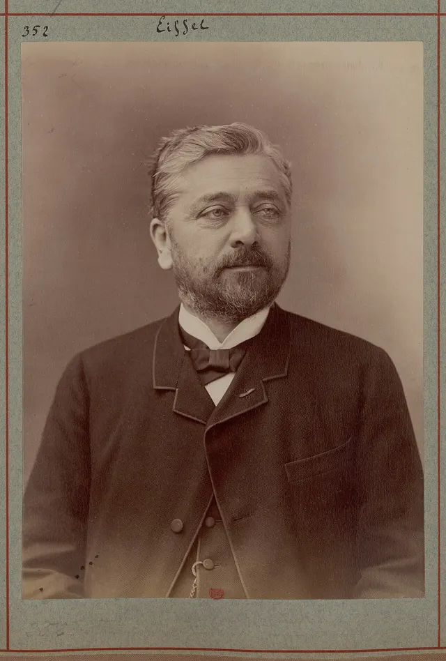 Gustave Eiffel photographed by Nadar in 1888.