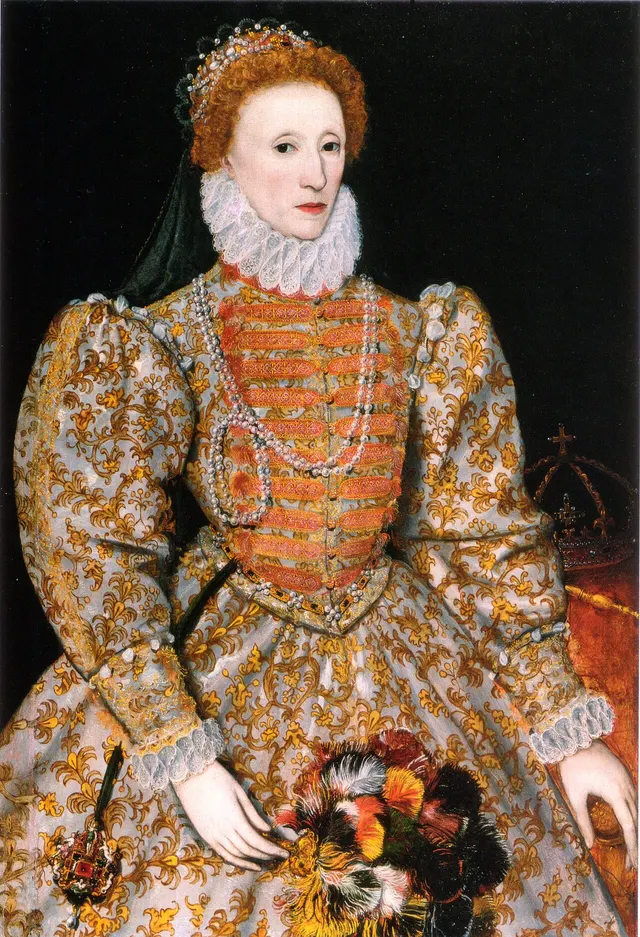 Elizabeth I in the 'Darnley Portrait', painted around 1575.