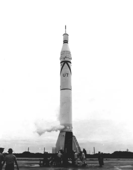 The Juno I rocket carrying Explorer 3, 1958.