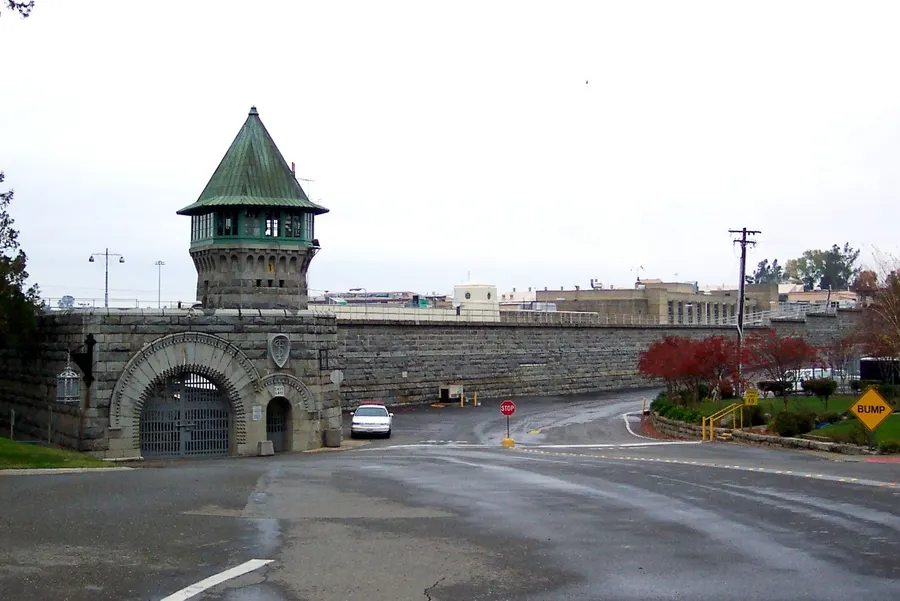 The entrance to Folsom State Prison, California.