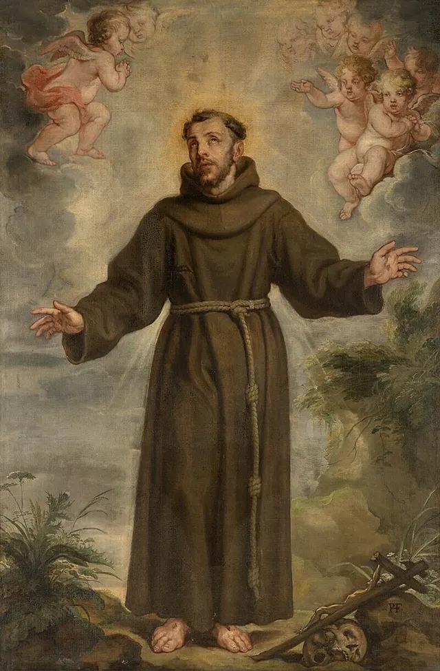 St Francis of Assisi, painted by Philip Fruytiers.
