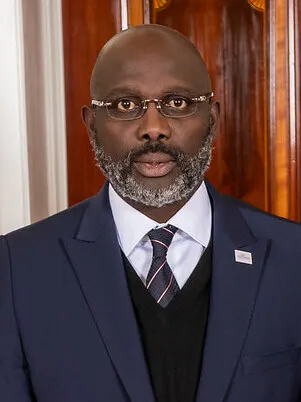 George Weah, President of Liberia, at the US-Africa Leaders Summit in Washington, 2022.