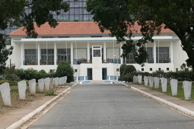 Parliament House in Accra, the seat of the Parliament of Ghana.