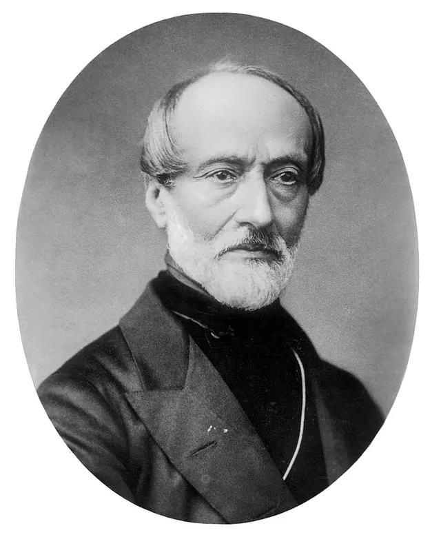 Giuseppe Mazzini, who led the Roman Republic as one of its three triumvirs.