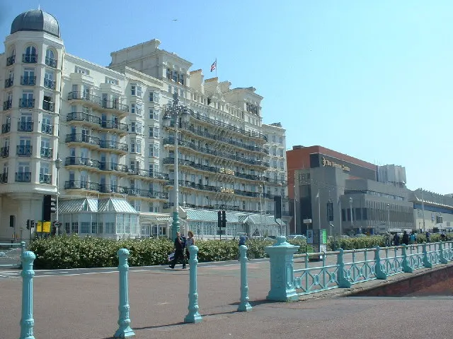 The Grand Hotel on Brighton seafront, photographed in 2003 after its rebuilding.