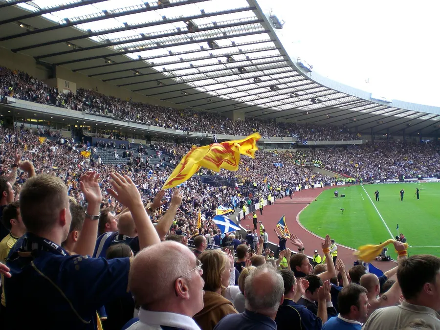 Hampden Park in Glasgow, where the 1966 final was played, during a match in 2007.