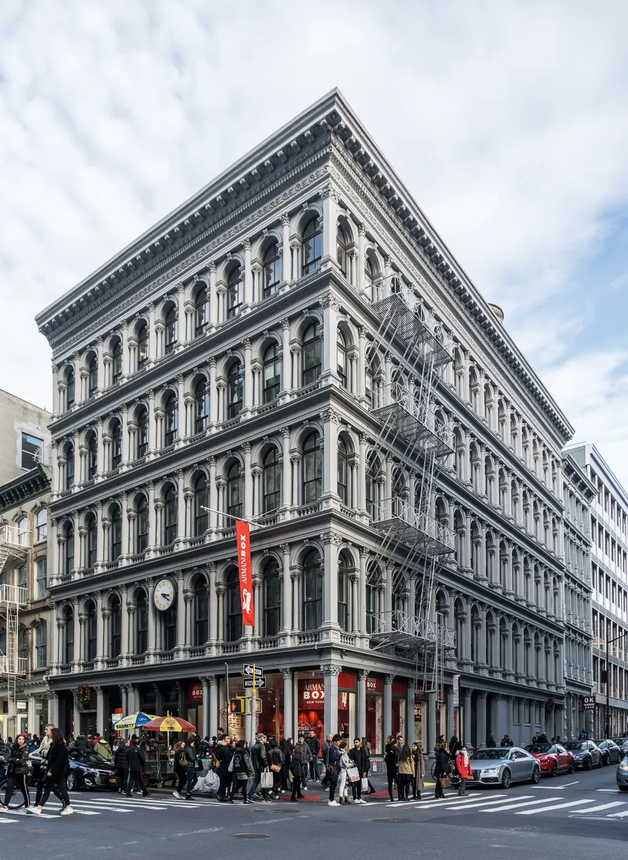 The E. V. Haughwout Building on Broadway, New York, where the first passenger lift was installed, 2017.