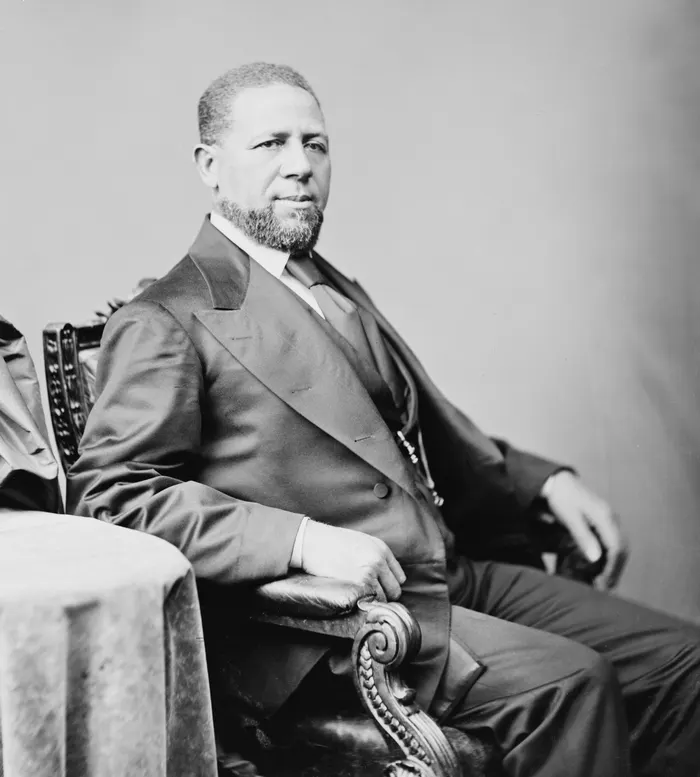 Hiram Revels, photographed by the studio of Mathew Brady.
