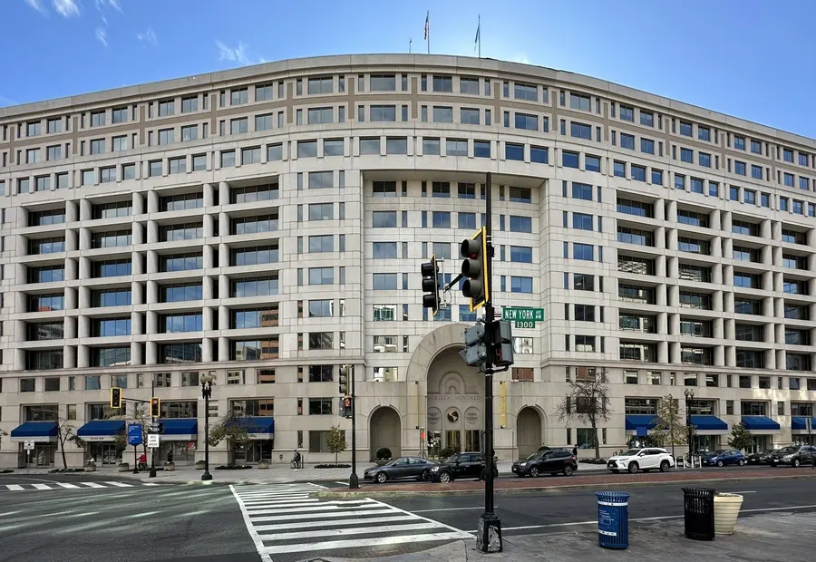 The Inter-American Development Bank's headquarters in Washington, built in 1984.