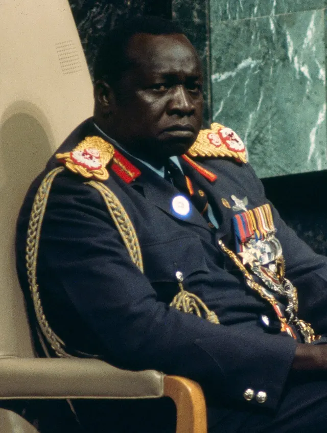 Idi Amin at the United Nations in New York.