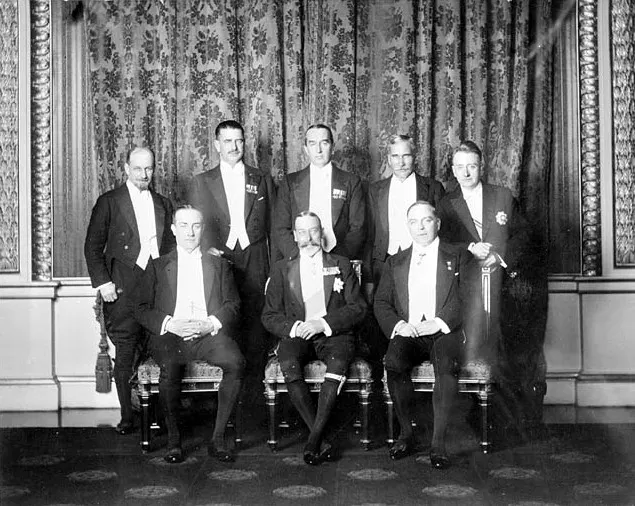 Delegates at an Imperial Conference, the meetings whose decisions the statute turned into law.