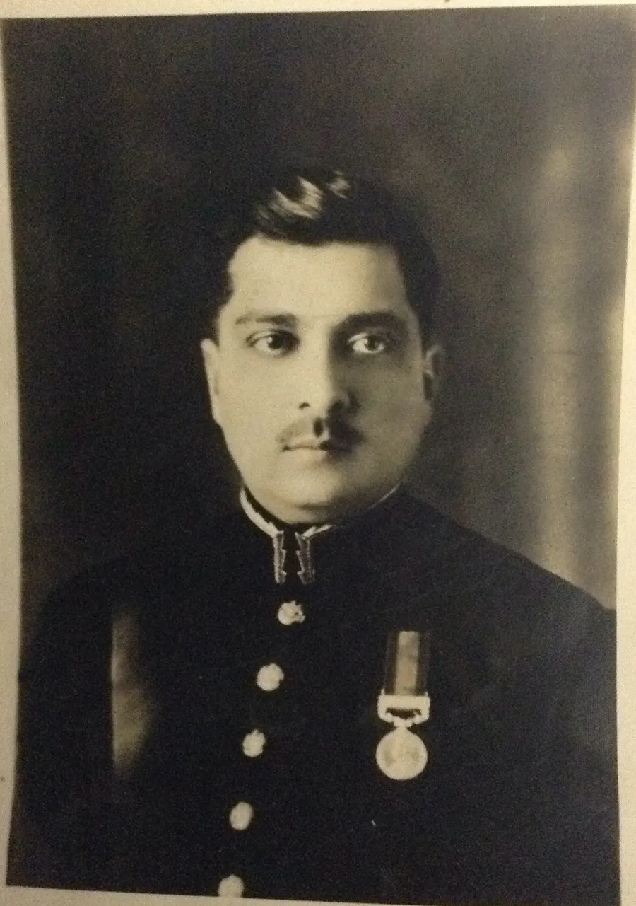 Iskander Mirza as a young officer in the British Indian Army, around 1920.