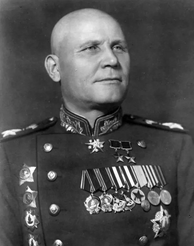 Marshal Ivan Konev, whose armies opened the offensive, photographed in 1945.