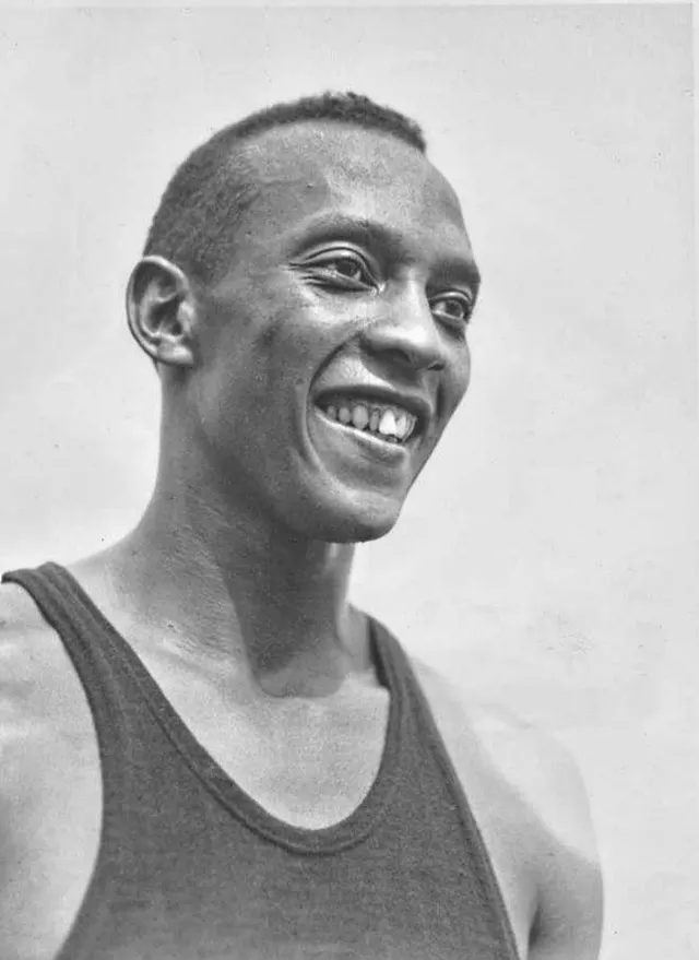 Jesse Owens in July 1936, a few weeks before the Berlin Olympics