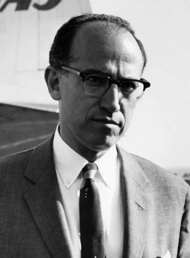 Jonas Salk, who developed the first effective polio vaccine.