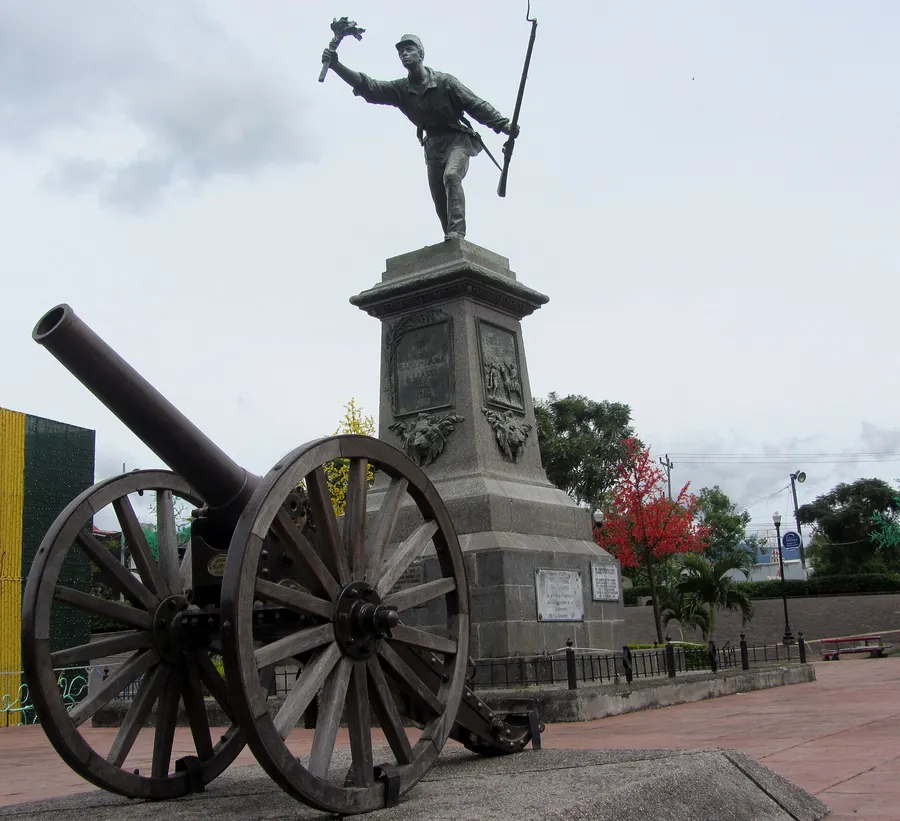 The monument to Juan Santamaría in Alajuela, Costa Rica.
