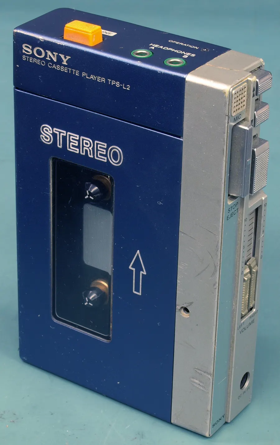 An original Sony Walkman TPS-L2 cassette player, the first Walkman model