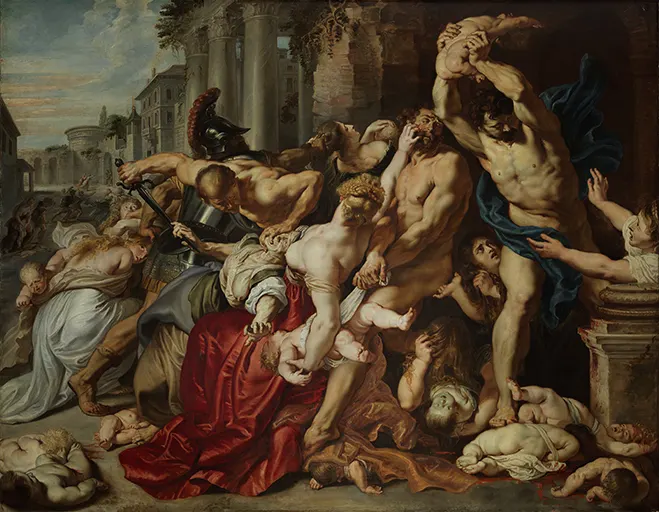 The Massacre of the Innocents by Peter Paul Rubens, painted around 1610 and now in the Art Gallery of Ontario, Toronto