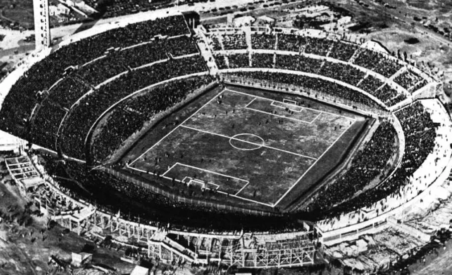 The Estadio Centenario in Montevideo, built for the 1930 World Cup, which opened five days after the first matches